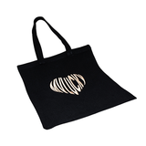 MVLUCKY Golden Heart Logo Tote Bag