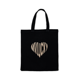 MVLUCKY Golden Heart Logo Tote Bag