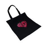 MVLUCKY Fuchsia Heart Logo Tote Bag
